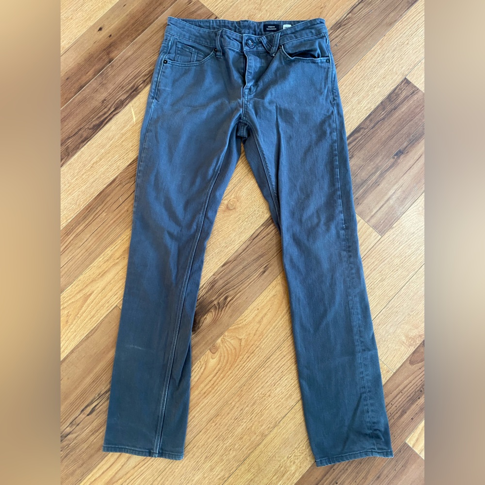 Volcom Gray Slim Straight Jeans